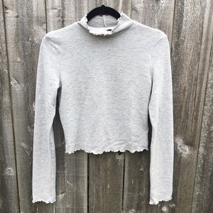 Out from Under cropped mockneck *Sold*